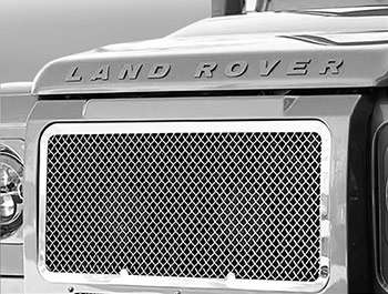 Zunsport Polished Stainless Upper Front Grille - LR Defender