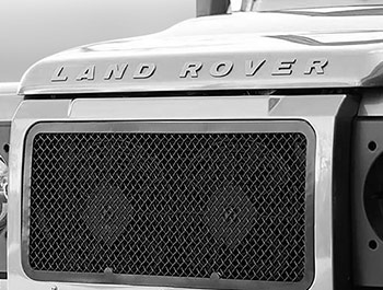 Zunsport Black Nylon Coated Upper Front Grille - LR Defender