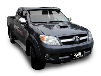 Gloss Black Acrylic Sun Visor - Toyota Hilux 2006>2015