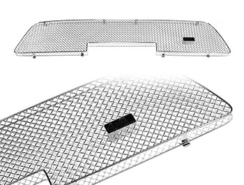 Zunsport Polished Chrome Lower Mesh Grille - Toyota Hilux 15>
