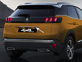 Stainless Steel Rear Grab Handle Trim Line - Peugeot 3008 16>