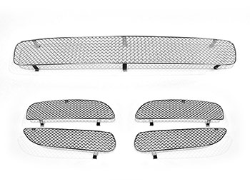 Zunsport Polished Chrome Full Grille Set - Porsche Cayenne 03-08