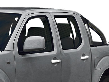 Polished Stainless Steel Door Handle Cover 4 Door - Navara 05>15